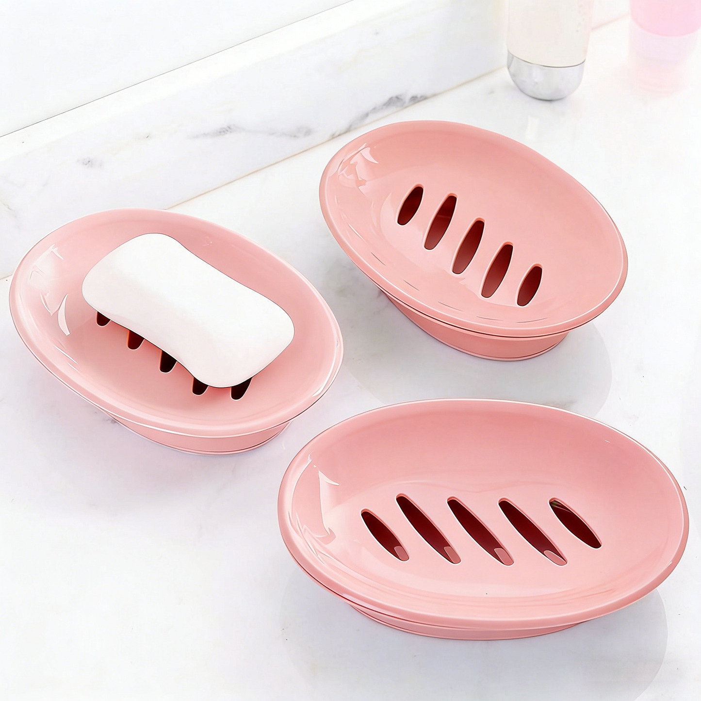 Double-Layer Drain Soap Dish with Non-Slip Pad