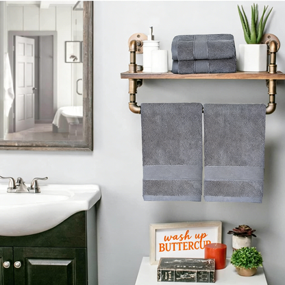 Gray Bathroom Towel Set