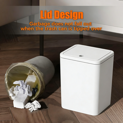 Press-Top Sealed Trash Can