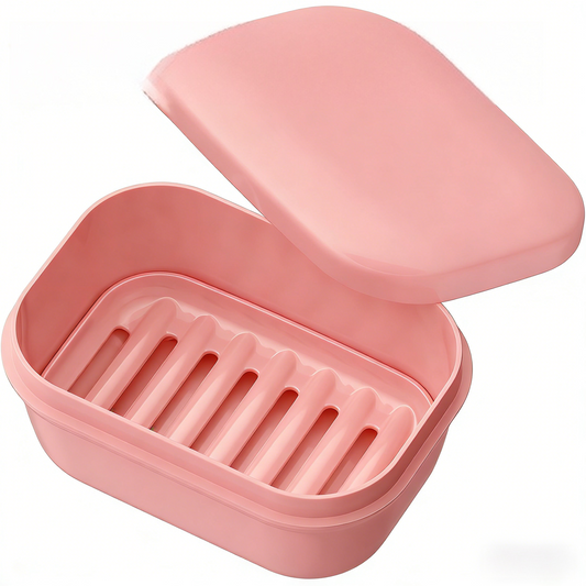 Travel-Friendly Soap Dish with Drainage Tray