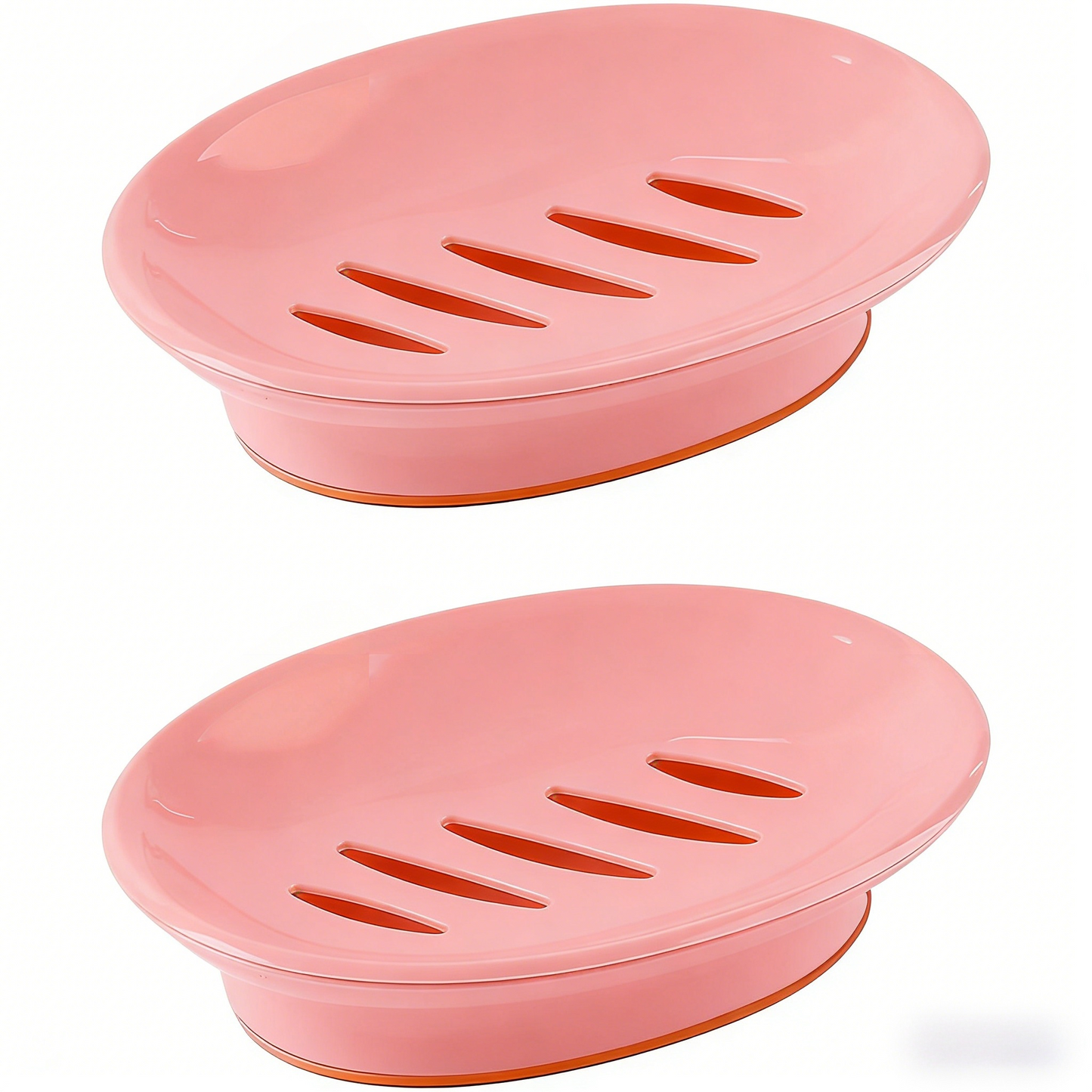 Double-Layer Drain Soap Dish with Non-Slip Pad