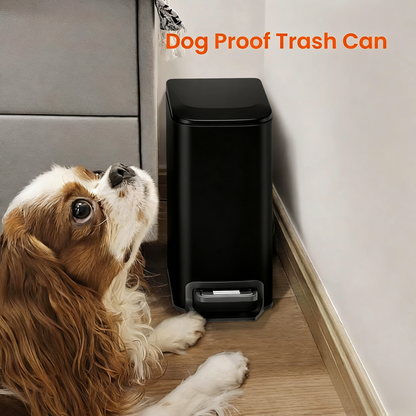 Compact Pedal-Activated Trash Can
