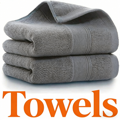 Gray Bathroom Towel Set