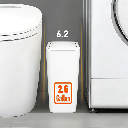 Press-Top Sealed Trash Can