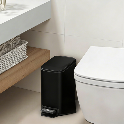 Compact Pedal-Activated Trash Can