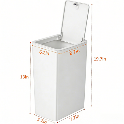 Press-Top Sealed Trash Can